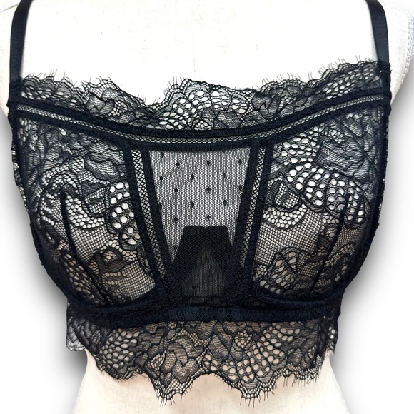 Thistle and Spire Amore Black Lace Bralette - Picture 3 of 7